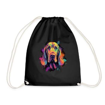 Bloodhound Dog Cadeau Dire - Sac de sport léger - noir - Devant