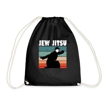 Jitsu juif drôle Jiu Jitsu juif arts martiaux - Sac de sport léger - noir - Devant