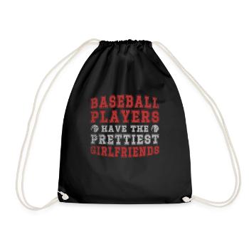 Les joueurs de baseball ont les plus jolies petites amies - Sac de sport léger - noir - Devant