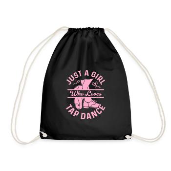 Juste une fille qui aime les claquettes Tap Dancing Tap Da - Sac de sport léger - noir - Devant