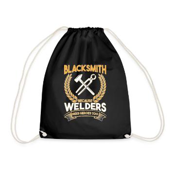 Blacksmith Because Welders Need Heroes Too - Turnbeutel - Schwarz - Vorne