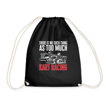 Go Kart Racing Karting Karting - Drawstring Bag - black - Front