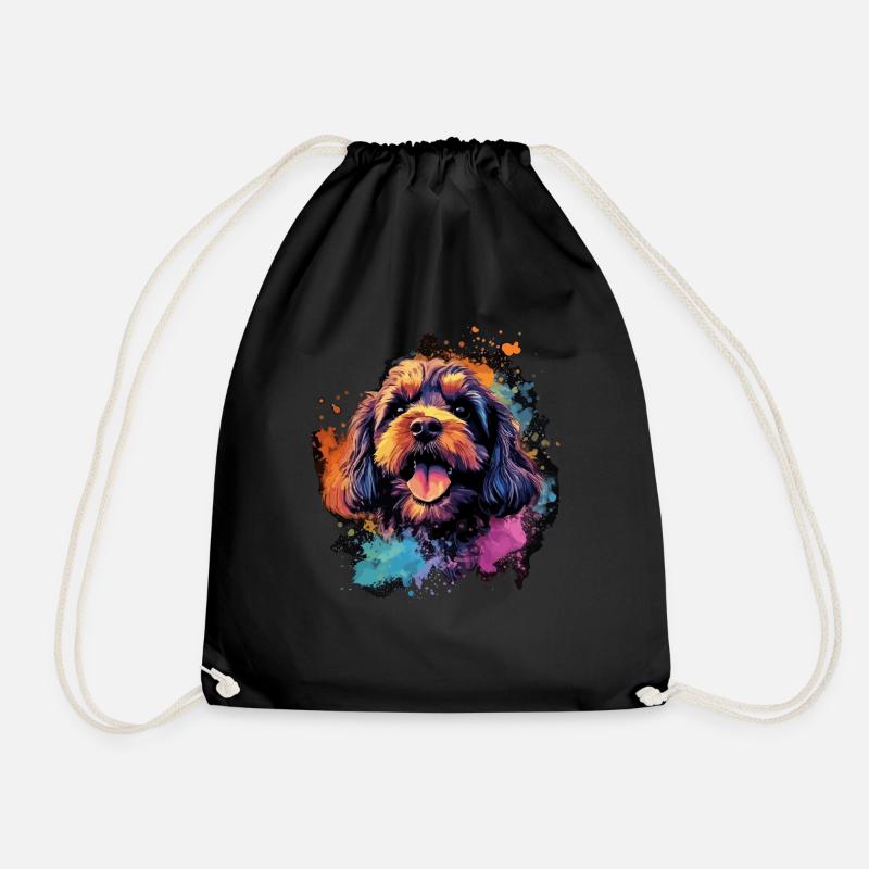 Cavapoo Hund Geschenk Spruch - Turnbeutel - Schwarz