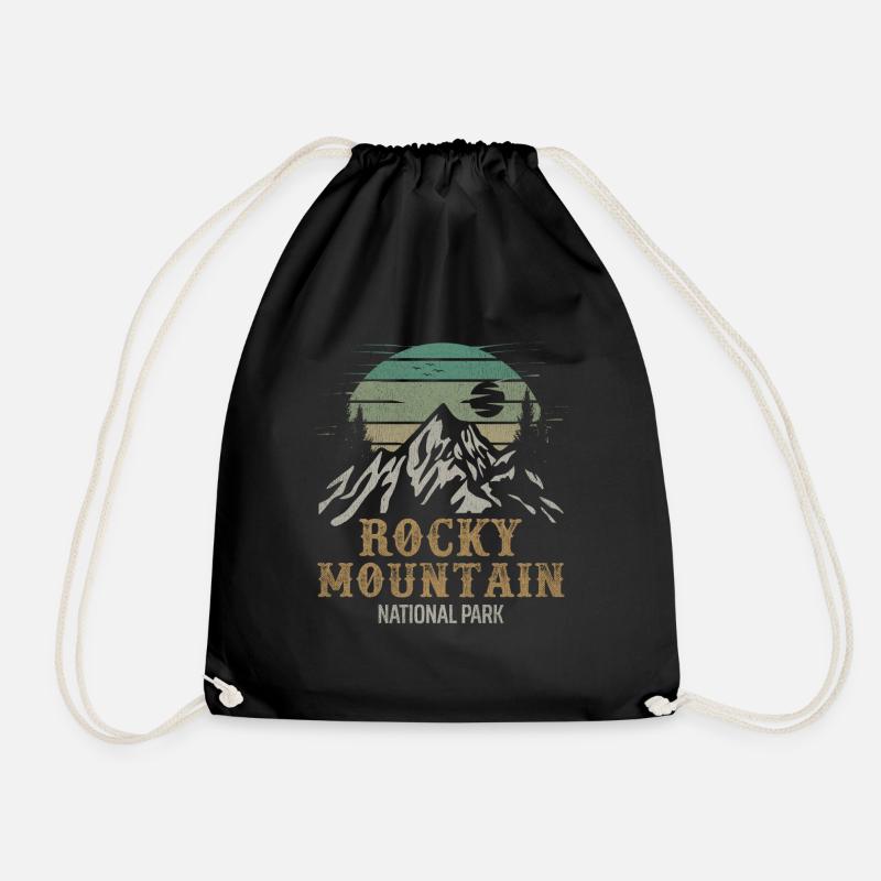 Rocky Mountain Nationalpark Merchandise Rocky - Turnbeutel - Schwarz