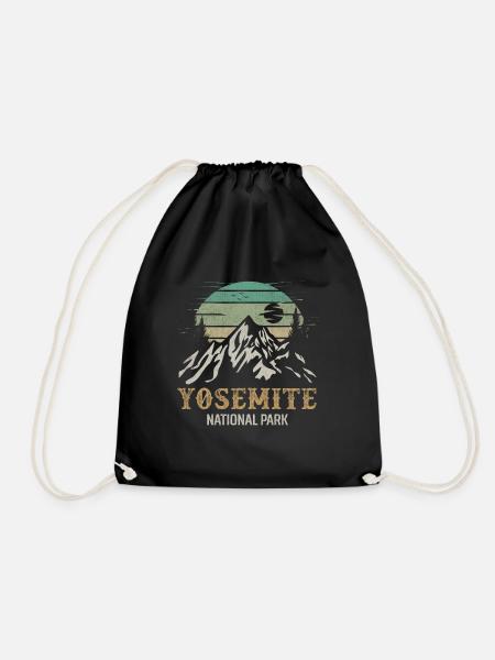 Yosemite Nationalpark Merchandise Rocky Mt. - Turnbeutel - Schwarz