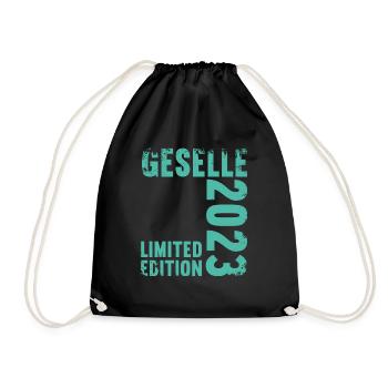 Geselle Gesellenprüfung bestanden Gesellen - Turnbeutel - Schwarz - Vorne