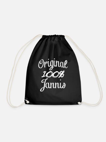 Original 100% Jannis - Turnbeutel - Schwarz