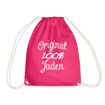 Original 100% Jaden - Drawstring Bag - fuchsia - Front
