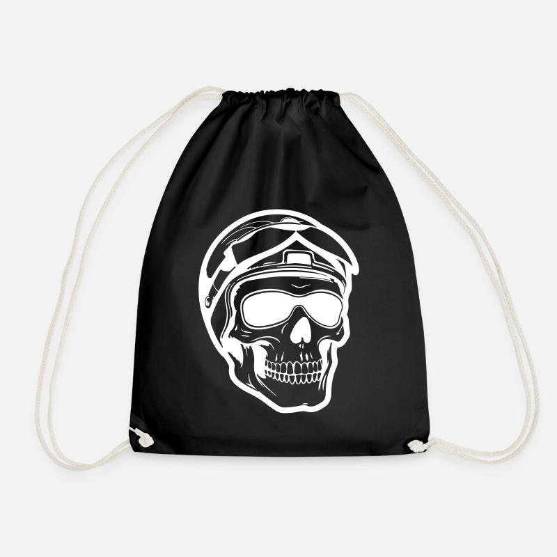 Skeleton Biker - Sac de sport léger - noir