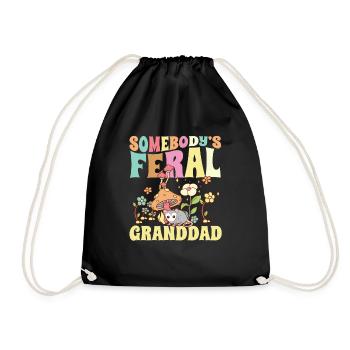 Somebody's Feral Granddad Wild Grandpa Opossum - Turnbeutel - Schwarz - Vorne