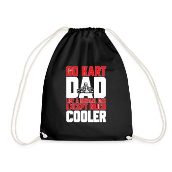 Go Kart Racing Karting Karting - Drawstring Bag - black - Front