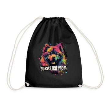 Eurasier Hund Geschenk Spruch - Turnbeutel - Schwarz - Vorne