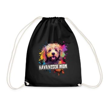 Havaneser Hund Geschenk Spruch - Turnbeutel - Schwarz - Vorne