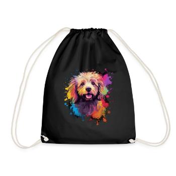 Havaneser Hund Geschenk Spruch - Turnbeutel - Schwarz - Vorne