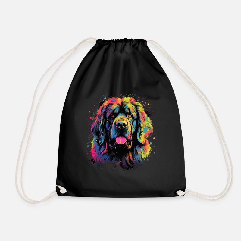 Leonberger Hund Geschenk Spruch - Turnbeutel - Schwarz
