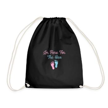 Humorous Dad Party Revealing Mom Baby Funny - Drawstring Bag - black - Front