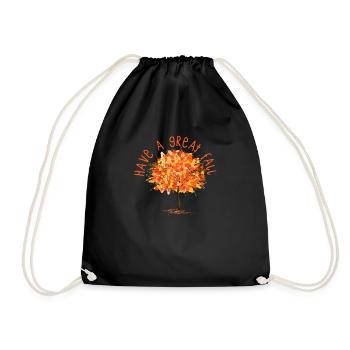 Avoir un grand amoureux des arbres d’automne - Sac de sport léger - noir - Devant