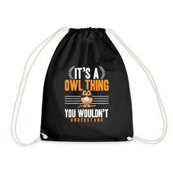 Ornithologist Birds Of Prey Nocturnal Bird It's A - Turnbeutel - Schwarz - Vorne