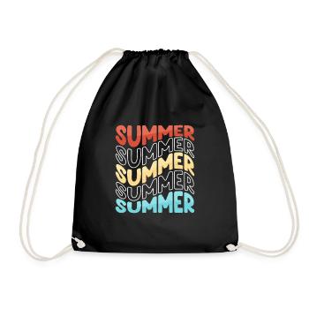 Summer - Turnbeutel - Schwarz - Vorne