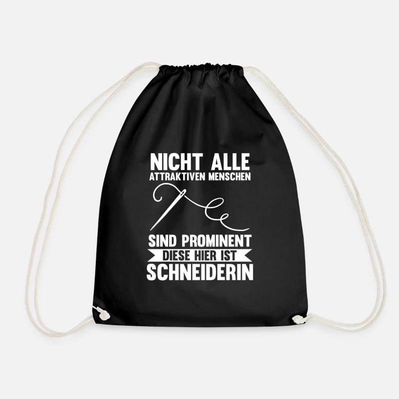 Näher Schneiderin - Turnbeutel - Schwarz