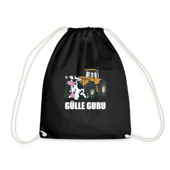 Gülle Guru - Turnbeutel - Schwarz - Vorne