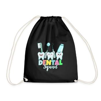 Dents dentaires Dentiste Dentiste - Sac de sport léger - noir - Devant