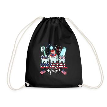 Dents dentaires Dentiste Dentiste - Sac de sport léger - noir - Devant