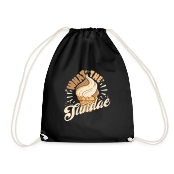 What The Sundae Frozen Dessert Popsicle Gift Ideas - Turnbeutel - Schwarz - Vorne