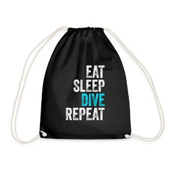TShirt de plongée pour plongeur - Sac de sport léger - noir - Devant
