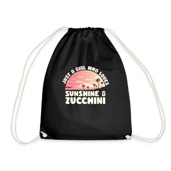 Zucchini - Turnbeutel - Schwarz - Vorne