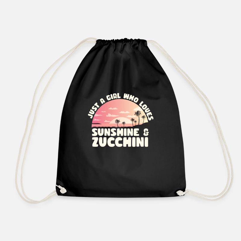 Zucchini - Turnbeutel - Schwarz