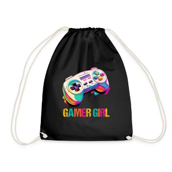 Console de jeu PC Gamer Girl Gamer Girl - Sac de sport léger - noir - Devant