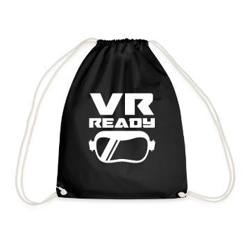Virtual Reality VR Gift - Drawstring Bag - black - Front