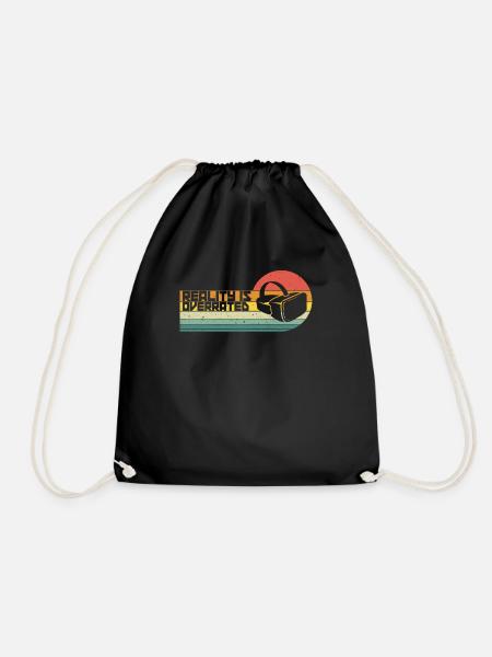 Virtual Reality VR Geschenk - Turnbeutel - Schwarz