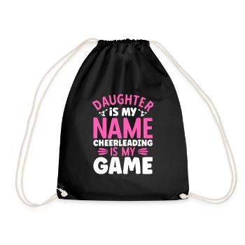La fille est mon nom Le cheerleading est mon jeu - Sac de sport léger - noir - Devant