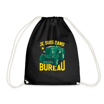 Je Suis Dans Mon Bureau Tracteur - Sac de sport léger - noir - Devant