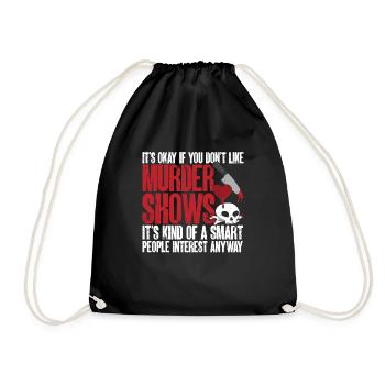 Wahre Verbrechen Podcaster True Crime Podcast - Drawstring Bag - black - Front