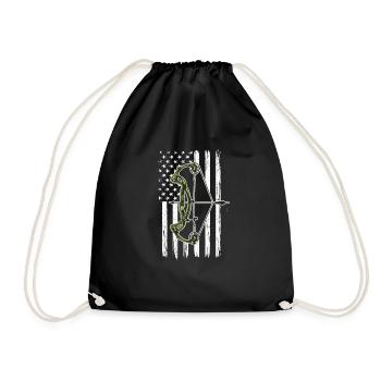 Archer Deer Hunt American Flag Bow - Sac de sport léger - noir - Devant