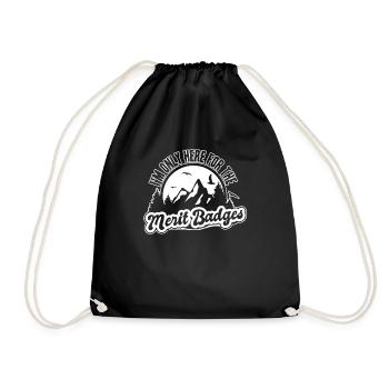 Insigne scout - Sac de sport léger - noir - Devant