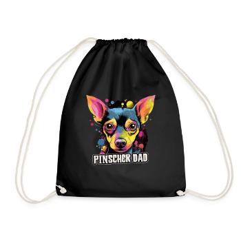 Pinscher Dog Gift Saying - Sac de sport léger - noir - Devant