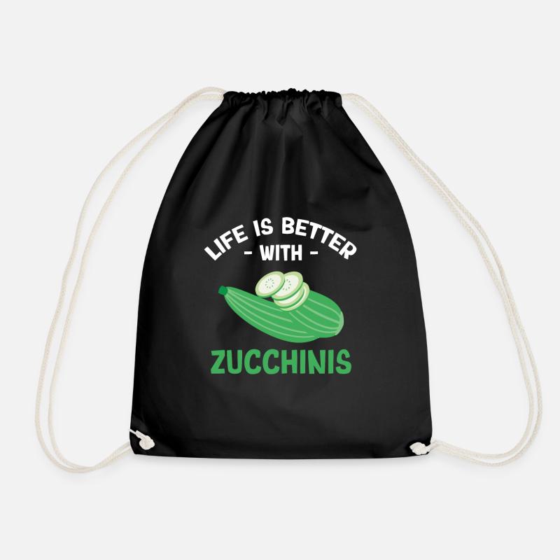Zucchini - Turnbeutel - Schwarz