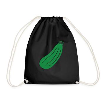 Zucchini - Turnbeutel - Schwarz - Vorne