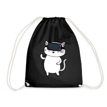 Cadeau VR de réalité virtuelle - Sac de sport léger - noir - Devant