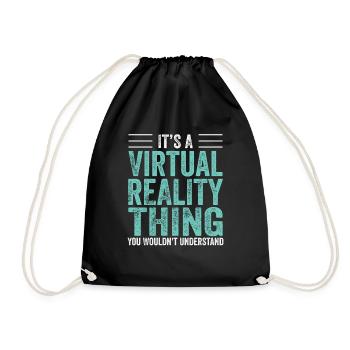Cadeau VR de réalité virtuelle - Sac de sport léger - noir - Devant