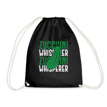 Zucchini - Turnbeutel - Schwarz - Vorne