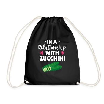 Zucchini - Turnbeutel - Schwarz - Vorne