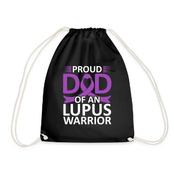 Ich Trage Lila Für Lupus Awareness Lupus Warrior - Turnbeutel - Schwarz - Vorne