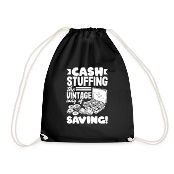 Cash Stuffing: la façon vintage d’économiser - Sac de sport léger - noir - Devant