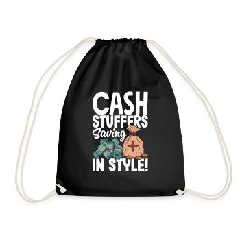 Cash Stuffers Saving in Style Budgeting Hack - Sac de sport léger - noir - Devant