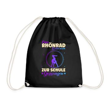 Turnen Rhönrad Gymnsatik Turntrainer Sportverein T - Turnbeutel - Schwarz - Vorne